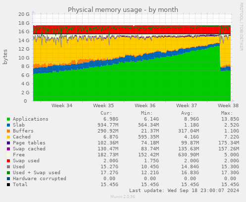 Physical memory usage